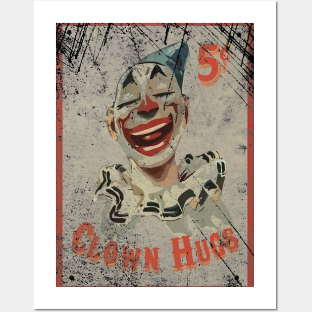 Clown Hugs Wall Art by The Angry Gnome